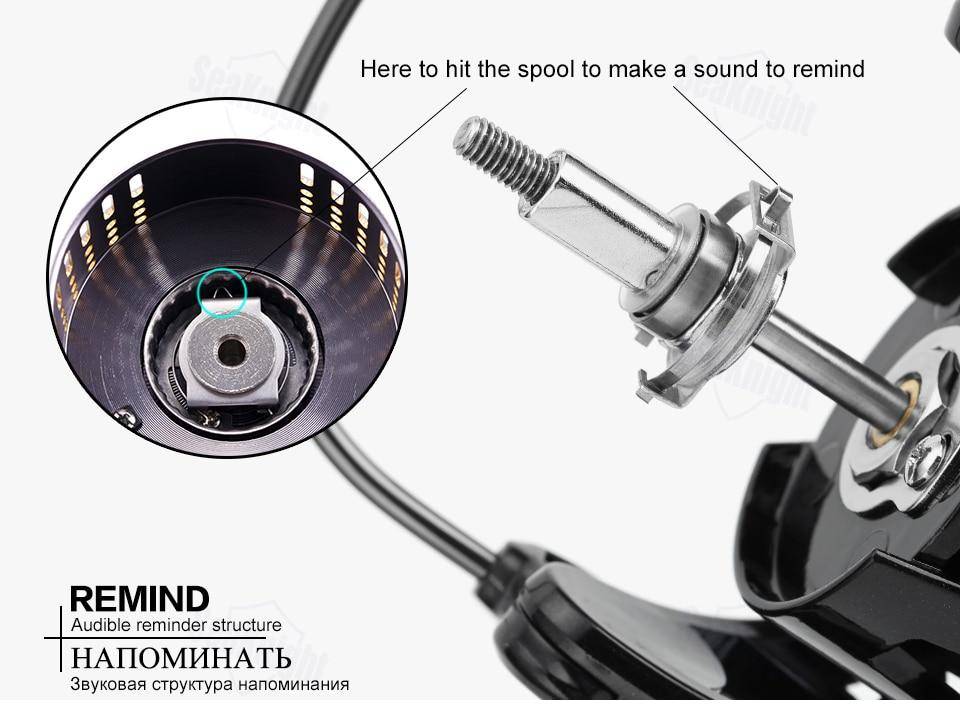 SeaKnight Treant II Spinning Fishing Reel 5.0:1,6.2 Carbon Fiber Smooth Powerful Wheel