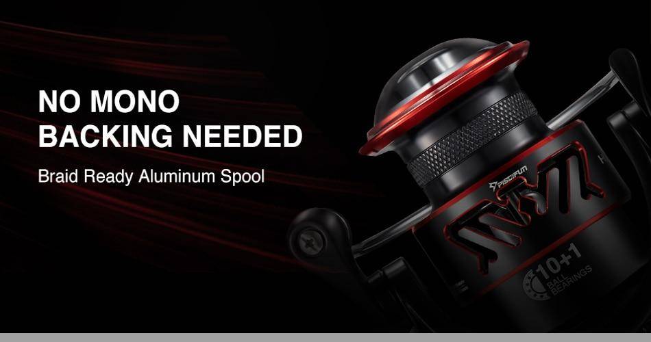 Piscifun Honor XT Spinning Reel | 5.2:1 / 6.2:1 Gear Ratio | 10+1 Bearings Fishing Reel |33lb/15kg Max Drag | Saltwater Ready