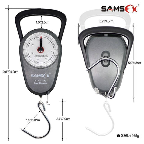 Image of SAMSFX Mechanical Hanging Scale built-in metal tape