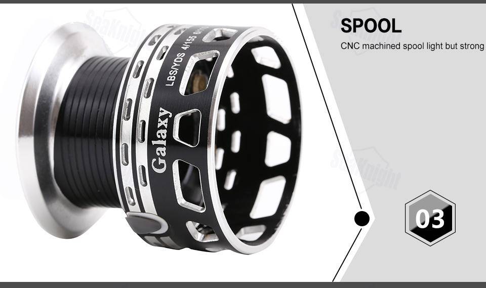 SeaKnight GA2000 Spinning  Reel | 5.1:1  Gear Ratio 12+1 BB | Magnetic Brake, 13.2 lb Max Drag | Worm Shaft Transport Structure