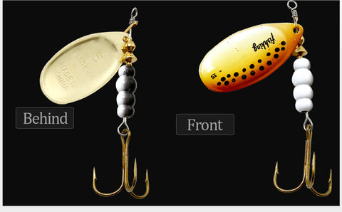 Image of FISH KING Spinner Bait 1pc 3.2g 4.3g 6.1g 9.6g 13.6g Fishing Lure Bass Hard Baits Spoon With Treble Hook Tackle High Quality