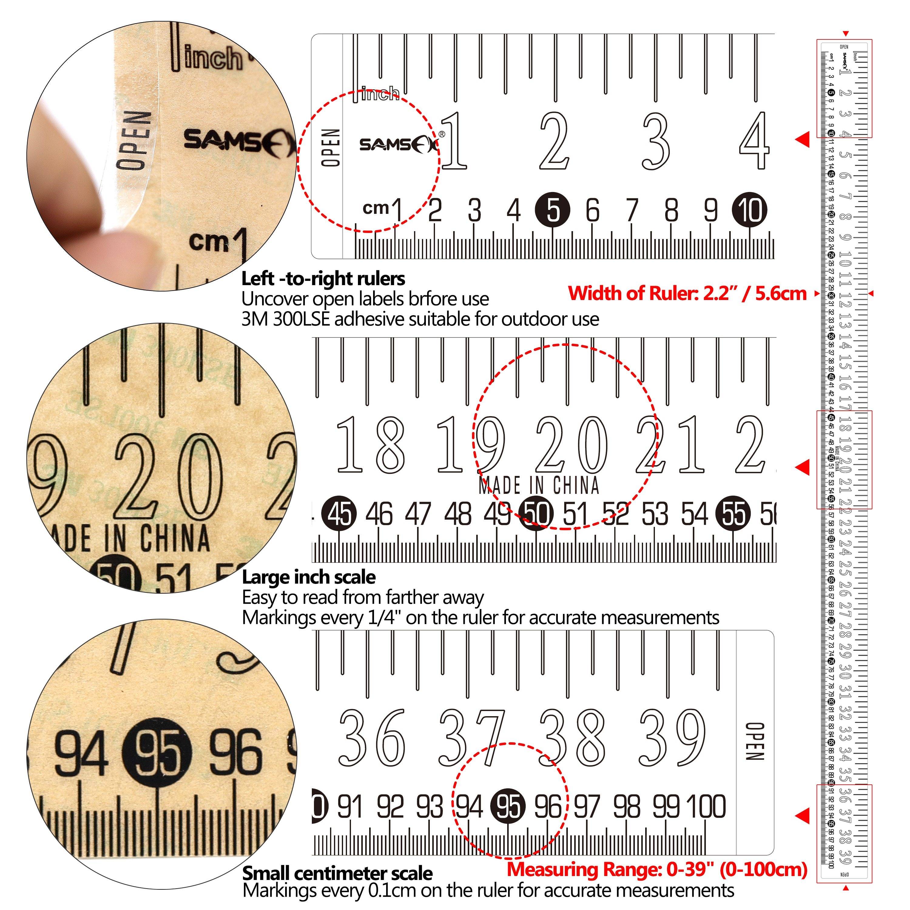 SAMSFX 39"/100cm Fish Ruler