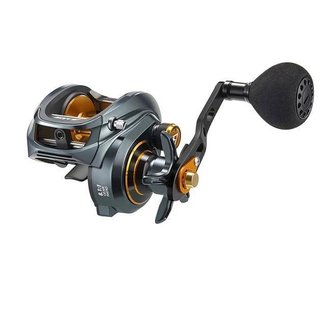 Power Handle Piscifun Alijos 300 Baitcasting Fishing Reel| 8.1: 1 Gear Ratio |8+1 BB| 33 lbs Max Drag |Saltwater|