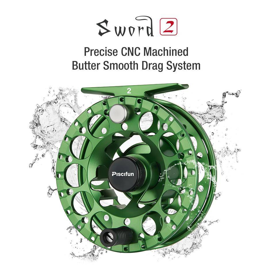Piscifun Sword II Fly fishing Reel 3/4 5/6 7/8 All sealed Drag  CNC Machined  Aluminium Alloy  Right Left Hand  fly Fishing coil