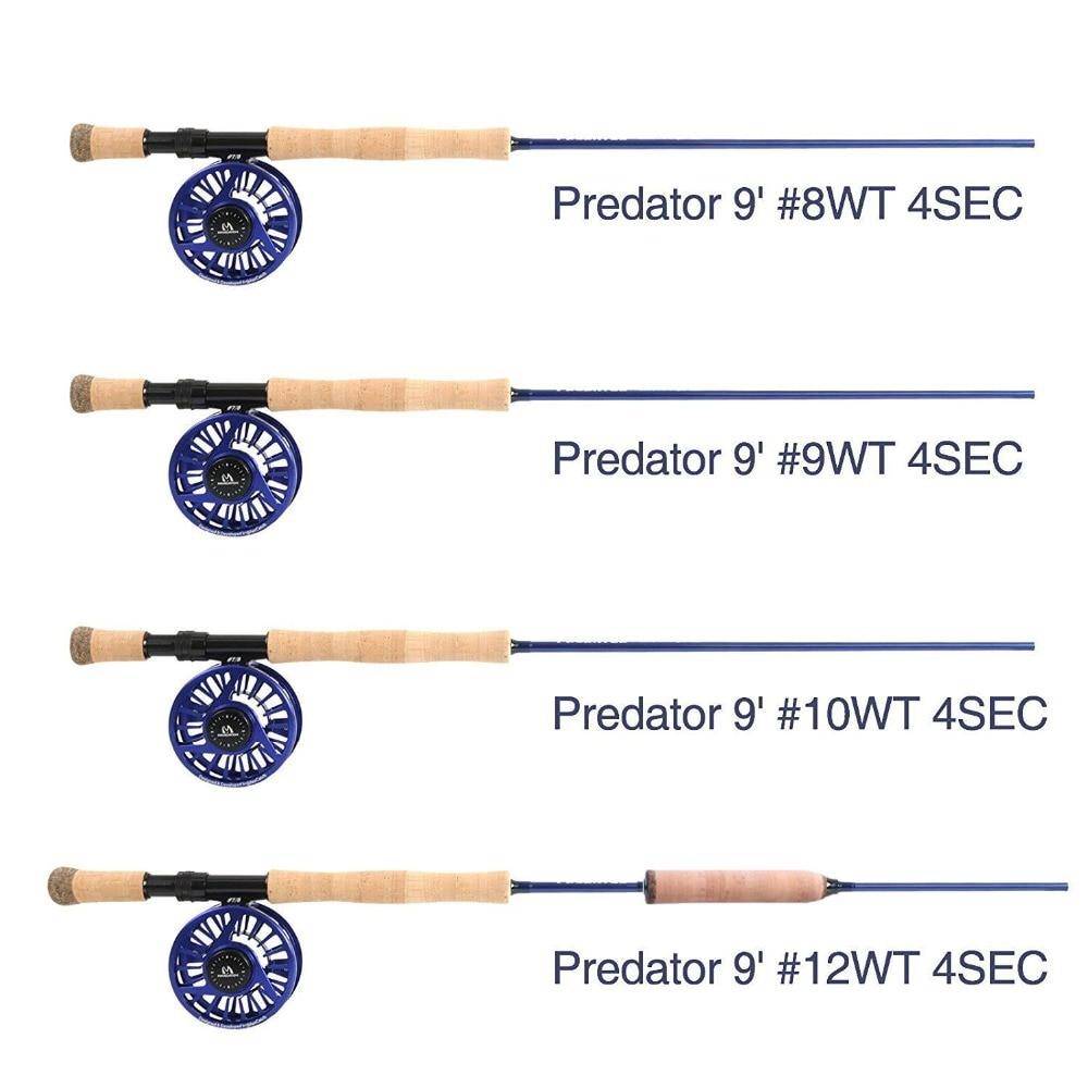 Maximumcatch Saltwater Fly Fishing Rod 8 - 12WT 9FT | Fast Action |30T SK Carbon Fiber  Rod Tube