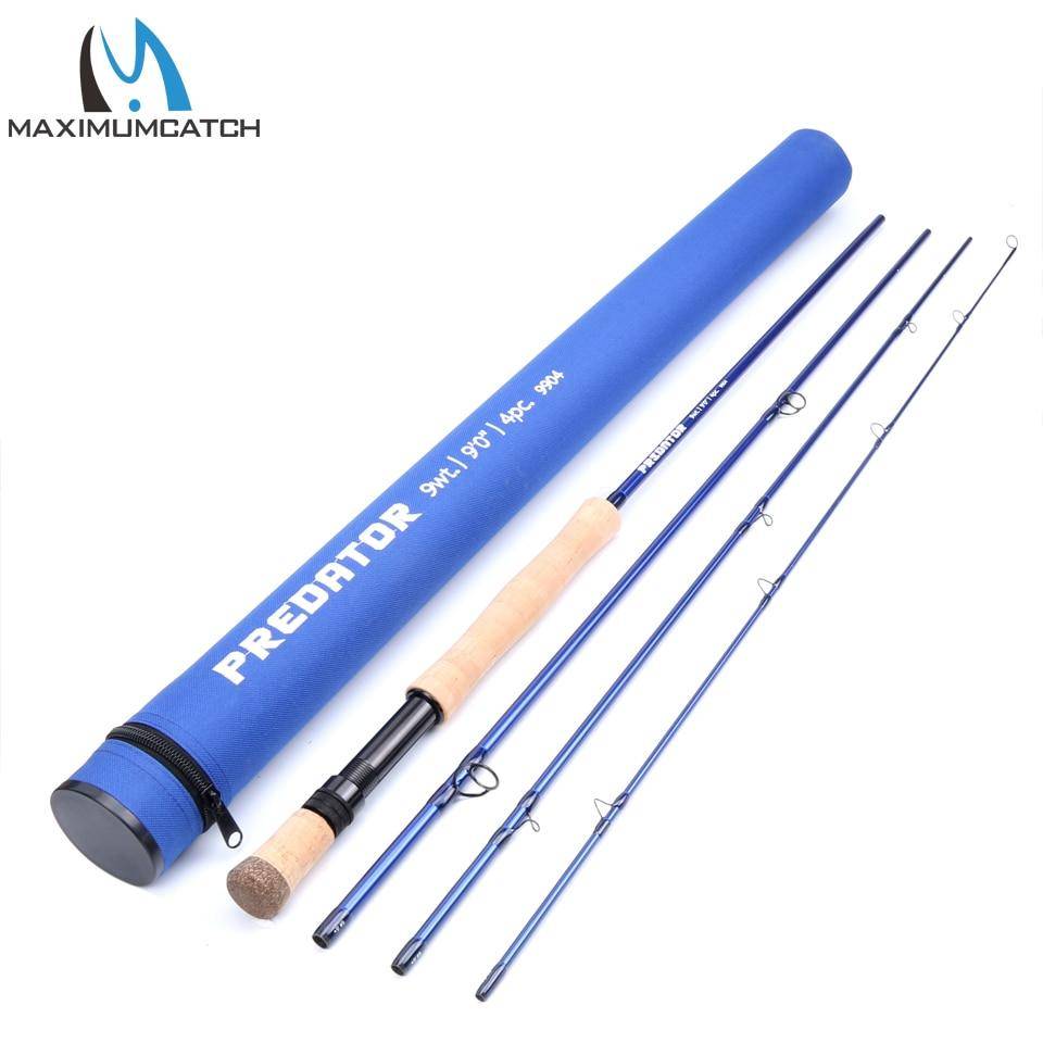 Maximumcatch Saltwater Fly Fishing Rod 8 - 12WT 9FT | Fast Action |30T SK Carbon Fiber  Rod Tube
