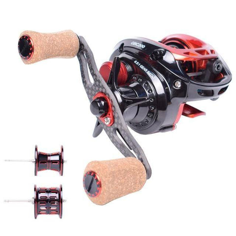 Image of Mavllos GB 152g Ultra Light BFS Baitcasting Fishing Reel Left Right Hand Double Metal Spool  6.5:1 Fishing Bait Casting Reel