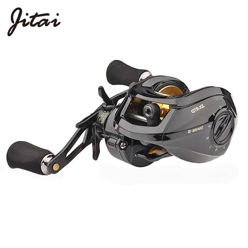 JITAI GTR Baitcasting Fishing Reel| 7.0: 1 Gear Ratio |17+1 BB|17.6lb /8kg Max Drag |Dual Brake System|Gift -Reel Bag
