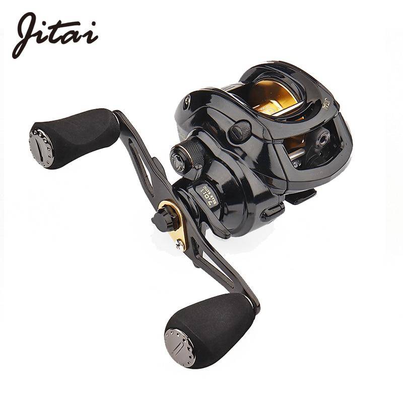 JITAI GTR Baitcasting Fishing Reel| 7.0: 1 Gear Ratio |17+1 BB|17.6lb /8kg Max Drag |Dual Brake System|Gift -Reel Bag
