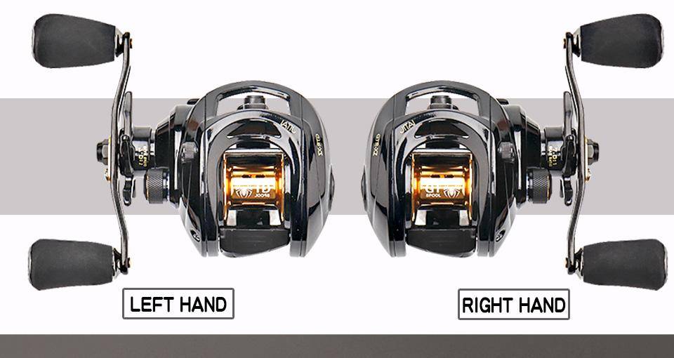 JITAI GTR Baitcasting Fishing Reel| 7.0: 1 Gear Ratio |17+1 BB|17.6lb /8kg Max Drag |Dual Brake System|Gift -Reel Bag