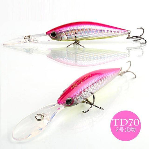 Image of 10g 110mm Levitation Action Minnow Fishing Lure Big Spoiler Top Quality Hard Bait Salt Water Fresh Water Fishing Tackle