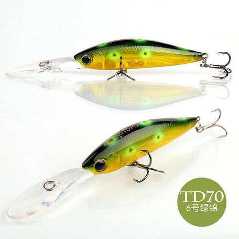 Image of 10g 110mm Levitation Action Minnow Fishing Lure Big Spoiler Top Quality Hard Bait Salt Water Fresh Water Fishing Tackle