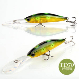 10g 110mm Levitation Action Minnow Fishing Lure Big Spoiler Top Quality Hard Bait Salt Water Fresh Water Fishing Tackle