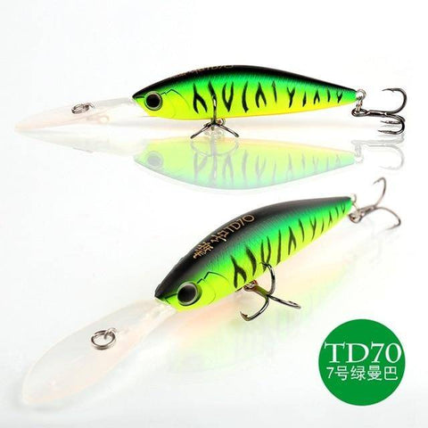 Image of 10g 110mm Levitation Action Minnow Fishing Lure Big Spoiler Top Quality Hard Bait Salt Water Fresh Water Fishing Tackle