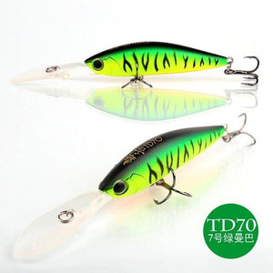 10g 110mm Levitation Action Minnow Fishing Lure Big Spoiler Top Quality Hard Bait Salt Water Fresh Water Fishing Tackle