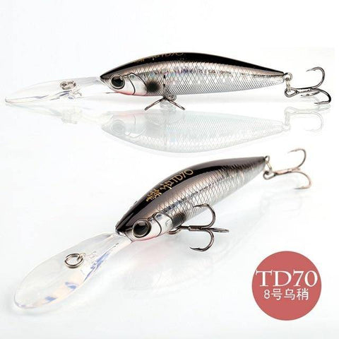 Image of 10g 110mm Levitation Action Minnow Fishing Lure Big Spoiler Top Quality Hard Bait Salt Water Fresh Water Fishing Tackle