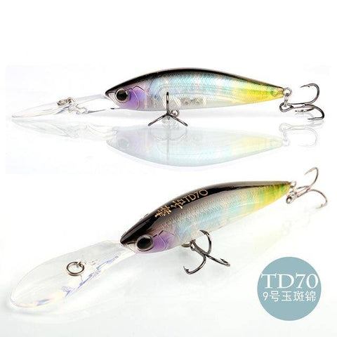 Image of 10g 110mm Levitation Action Minnow Fishing Lure Big Spoiler Top Quality Hard Bait Salt Water Fresh Water Fishing Tackle