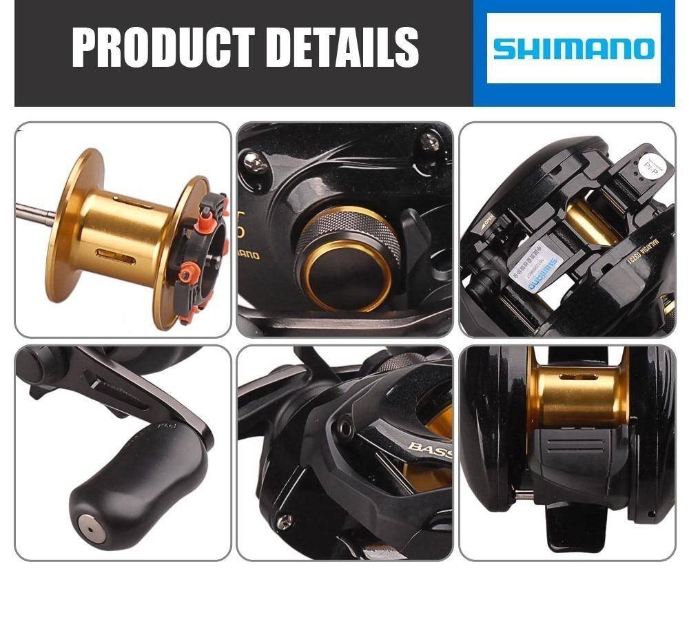 SHIMANO BASS ONE XT Baitcasting Fishing Reel  | 7.2:1 Gear Ratio 4+1BB Fresh/Saltwater Magnetic Brake System Ultralight High Speed Fishing Reel