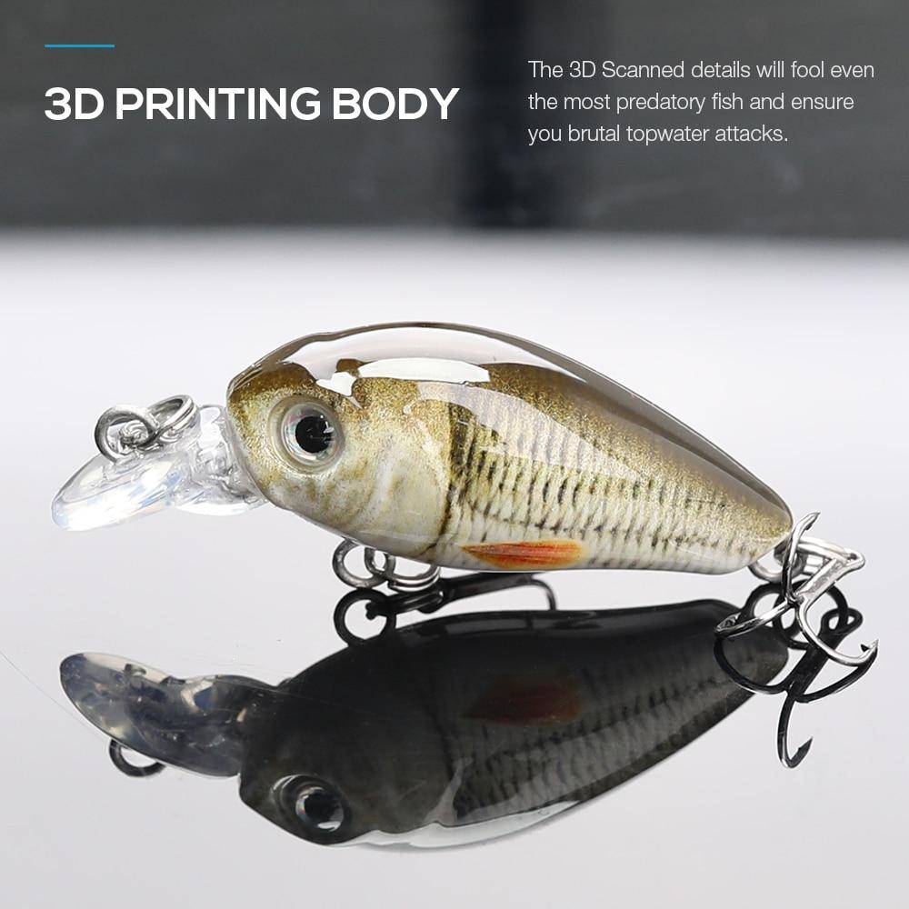 VTAVTA Mini Wobblers Pike Fishing Lure 5pcs/lot