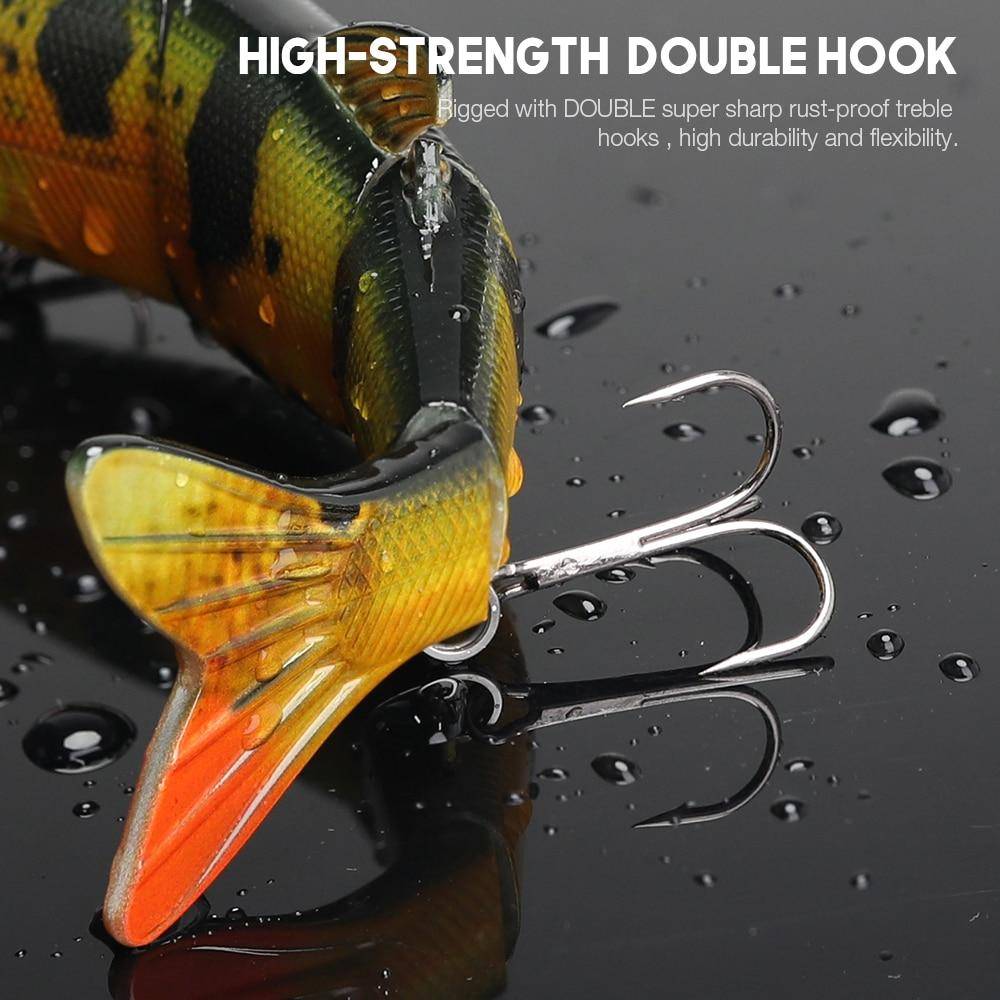 VTAVTA  5 Segments LIFELIKE MULTI-JOINTED TOPWATER SWIMBAIT HARD CRANKBAITS