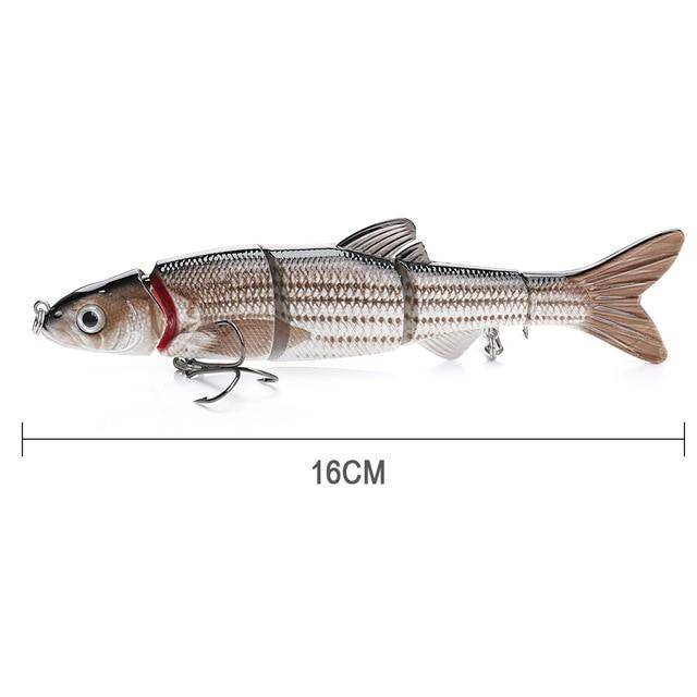 VTAVTA  5 Segments LIFELIKE MULTI-JOINTED TOPWATER SWIMBAIT HARD CRANKBAITS