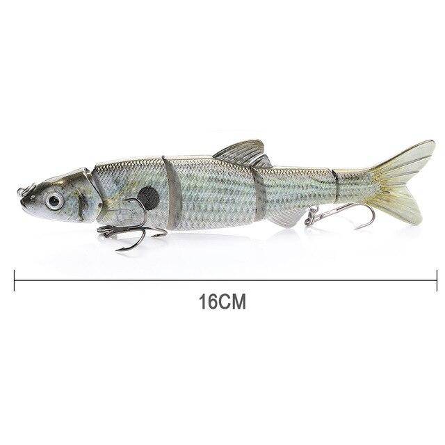 VTAVTA  5 Segments LIFELIKE MULTI-JOINTED TOPWATER SWIMBAIT HARD CRANKBAITS