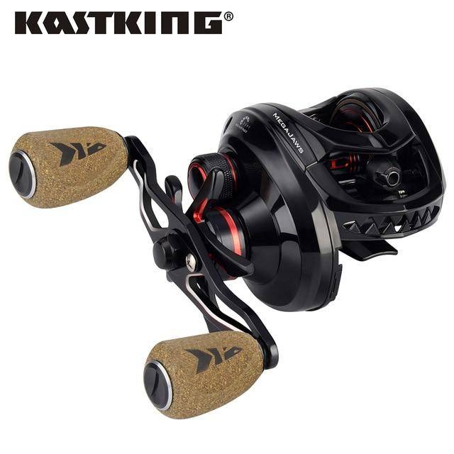 KastKing MegaJaws Baitcasting Fishing Reel | 4 Gear Ratios from 5.4:1 to 9.1:1  11+1 BB | 17.6 Lb Drag | Easy Maintenance