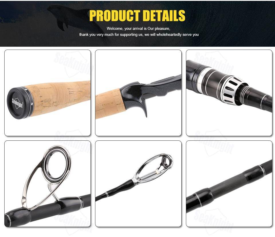 SeaKnight Yasha 704M 2.1M 2.4M 2.7M Lure Fishing Rod Casting Spinning Rod Lure W. 10-30g 12-25LB 4 Sections Pole 65cm Bag Tube