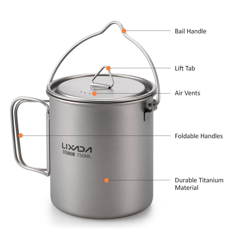 Lixada Titanium Pot In Details
