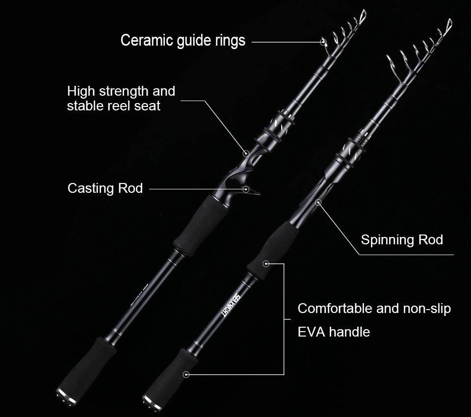SeaKnight  Sange 2 Casting Fishing Rod | Length: 6'10'' | Power M & MH |Carbon Fiber and Ceramic Guide Rings