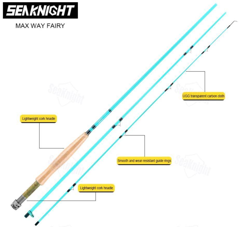 SeaKnight MAXWAY FAIRY Fly Fishing Rod | 6'10''| 3 Sections | Power-L |