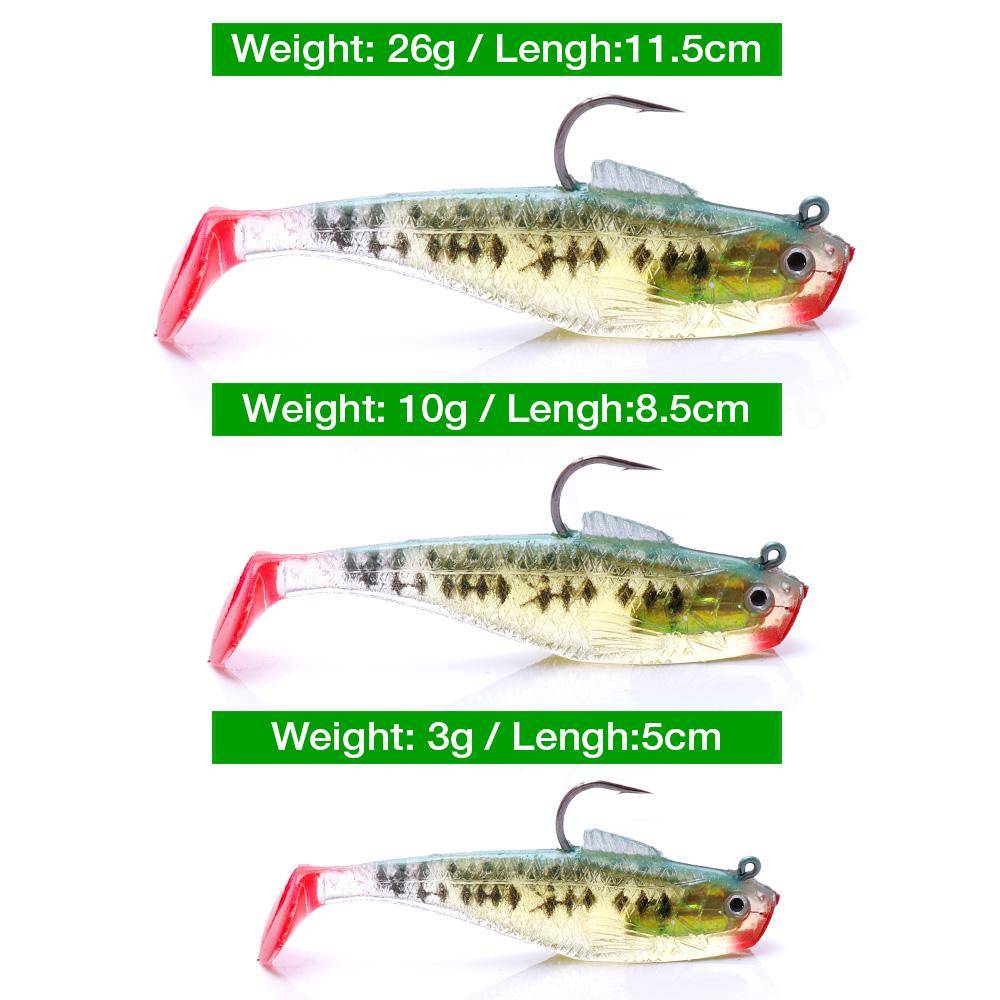 VTAVTA Lead Head Soft Silicone Bait
