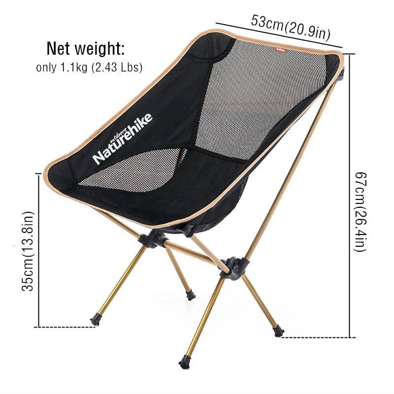 Naturehike Ultralight Backpacking Camping Chair |Heavy Duty 300lb(113kg)