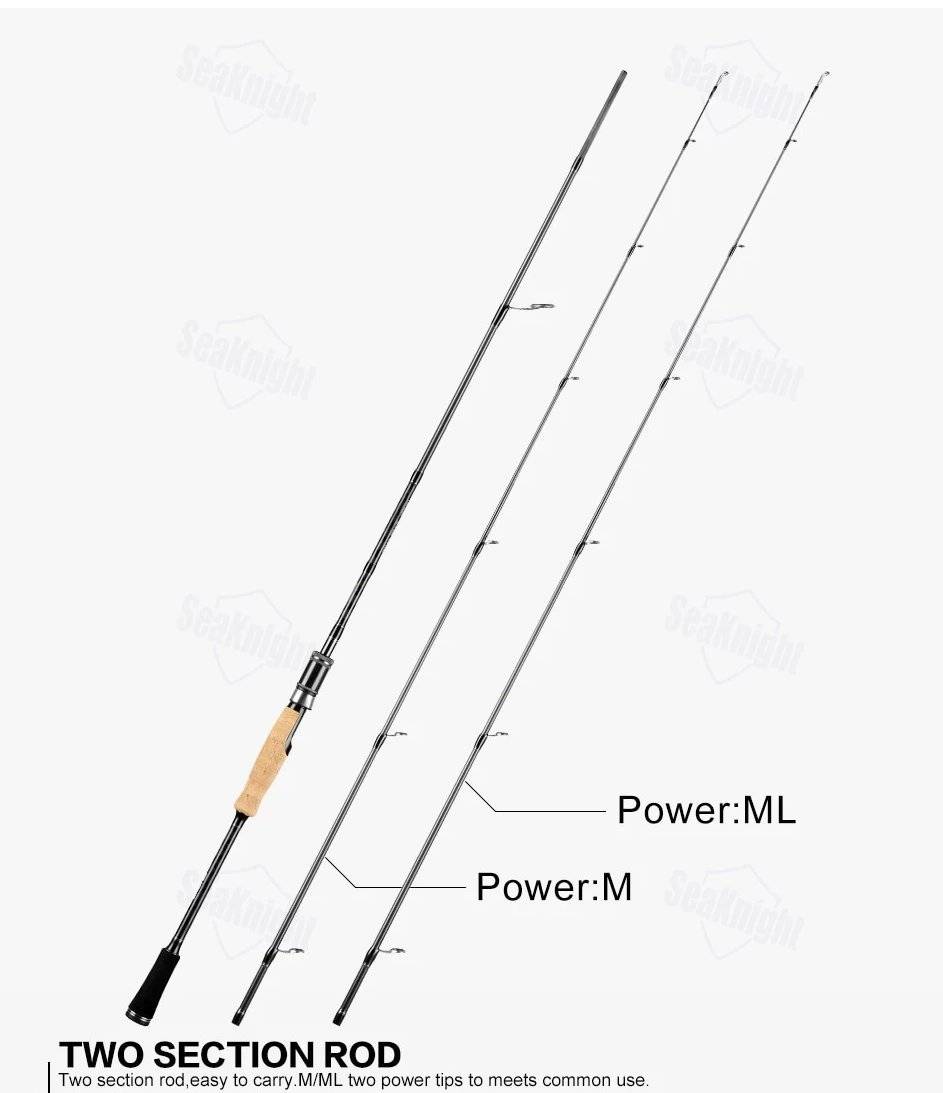 SeaKnight Falcon Telescopic Casting Fishing Rod  | Carbon Fiber | LENGTH - 6'6" ; 6'10'' | POWER M&ML - M&MH|