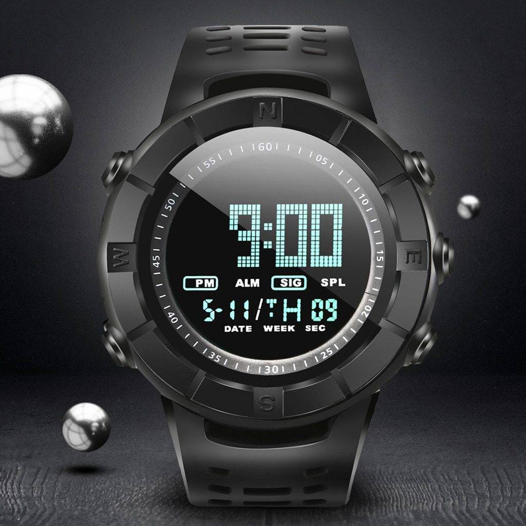 Men Watch Analog LED Digital Date Alarm Waterproof Sport Quartz Wrist Watch Fashion digital sport watches reloj hombre 2019 NEW
