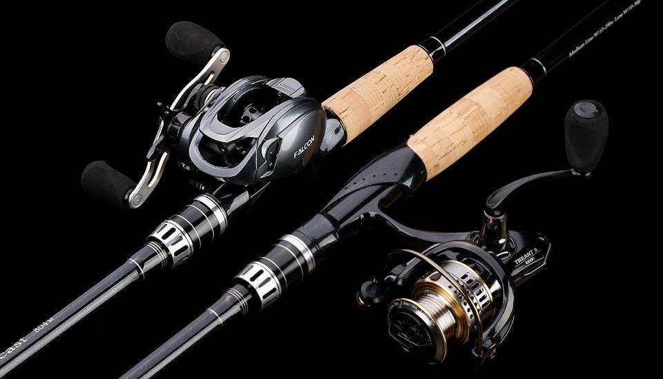 SeaKnight YASHA Spinning/Casting Fishing Rod | Length: 6'10'' - 9'10'' | Power-M  |Carbon Fiber and Cork Handle