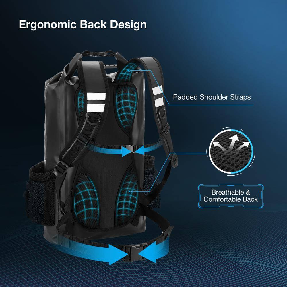 Piscifun Wrapper Dry Backpack Bag with Waterproof Phone Case
