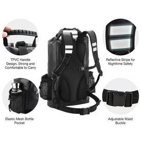 Piscifun Wrapper Dry Backpack Bag with Waterproof Phone Case