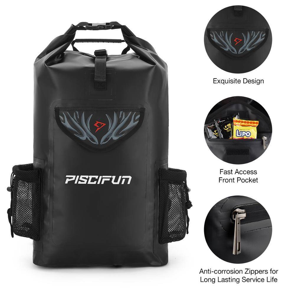 Piscifun Wrapper Dry Backpack Bag with Waterproof Phone Case