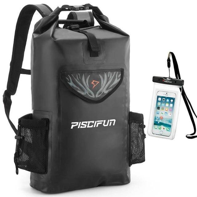 Piscifun Wrapper Dry Backpack Bag with Waterproof Phone Case