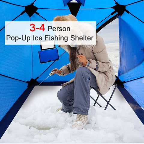 Image of Ice Fishing Tent | 3-4 Persons | 2 Doors