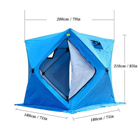 Image of Ice Fishing Tent | 3-4 Persons | 2 Doors