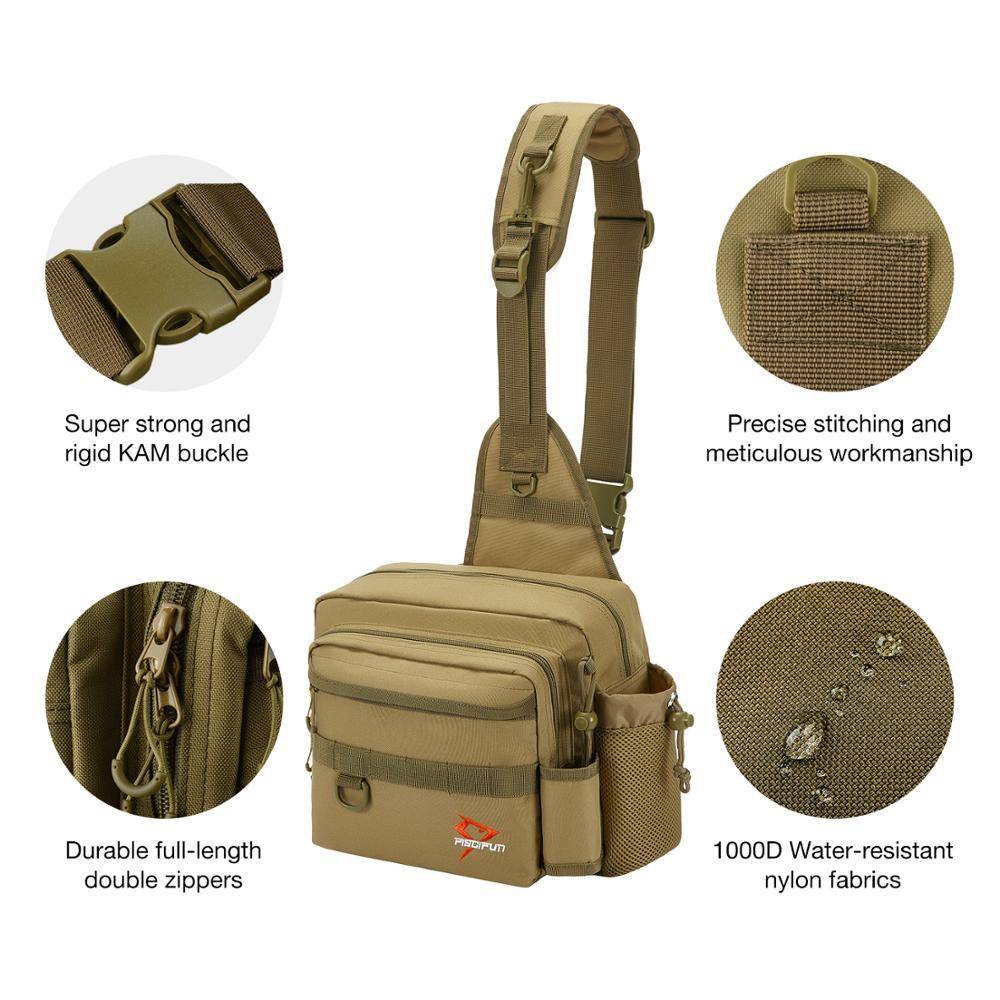 Piscifun Water-Resistant Sling Bag Water-Resistant
