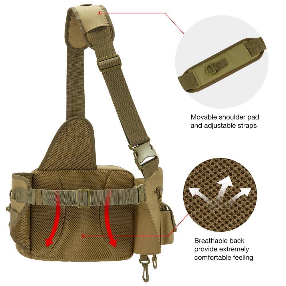 Piscifun Water-Resistant Sling Bag Water-Resistant