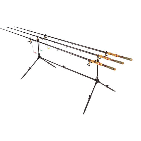 Image of Lixada Adjustable Retractable Carp Fishing Rod Pod Stand Holder