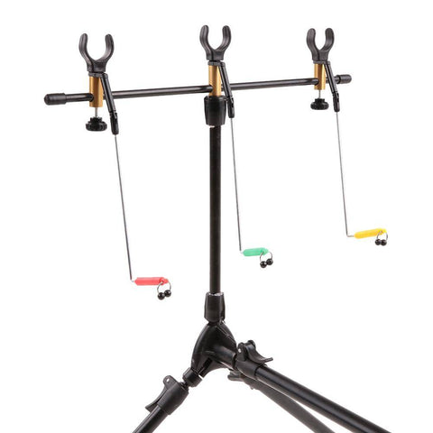 Image of Lixada Adjustable Retractable Carp Fishing Rod Pod Stand Holder