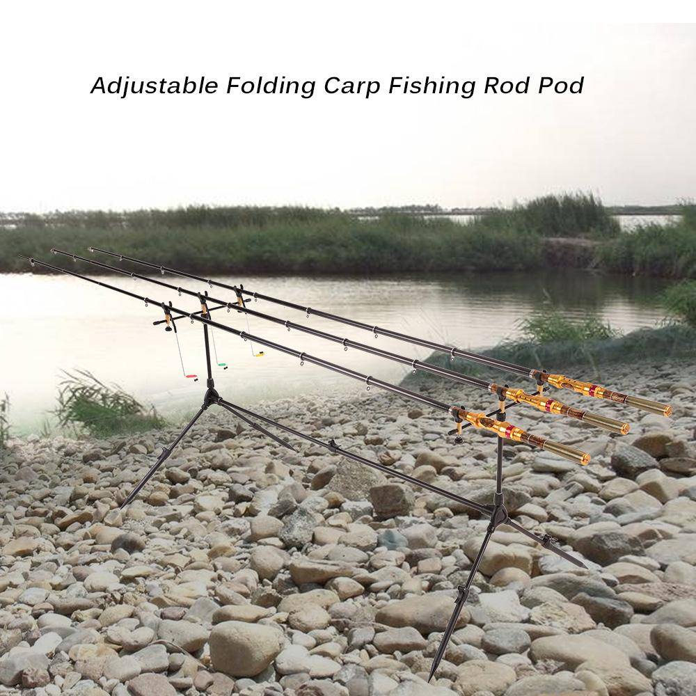 Lixada Adjustable Retractable Carp Fishing Rod Pod Stand Holder