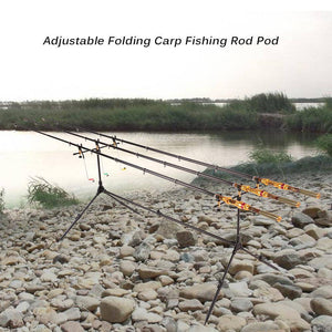 Lixada Adjustable Retractable Carp Fishing Rod Pod Stand Holder