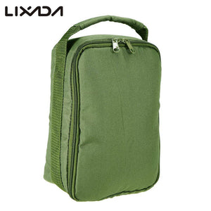 Lixada Fishing Reel Accessary Bag Handbag Adjustable Fishing Line Storage Bag Case for Lures Baits Reels Organizer Bag