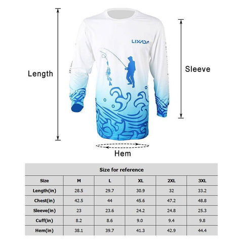 Image of Lixada Ropa Long Sleeve Fishing Shirt